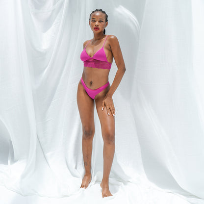 The Carmen Thong 3pcs Mix Bundle Pack - Magenta, Black, Ivory