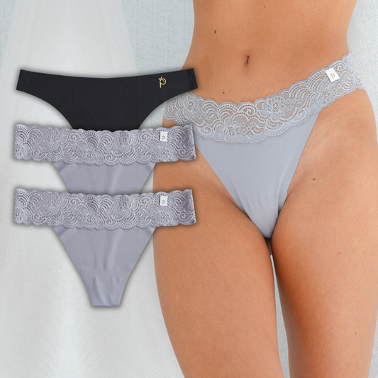 The Nancy and Becca Seamless Thong 3pcs Mix Bundle Pack
